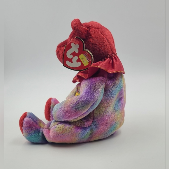 Ty Beanie Baby Ruby the July Birthday Bear 2001 Collectible Plush with Tags - Picture 4 of 4